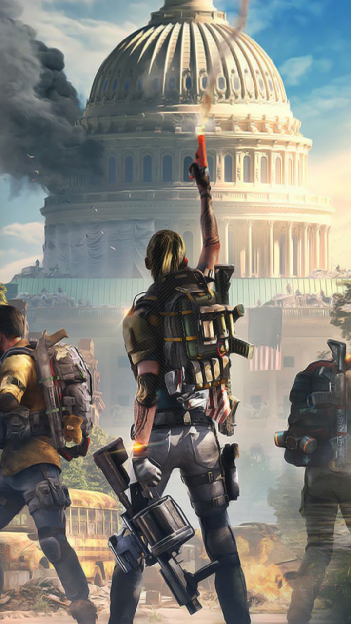 720x1280  Обои для рабочего стола The Division 2 — Обои Пещера