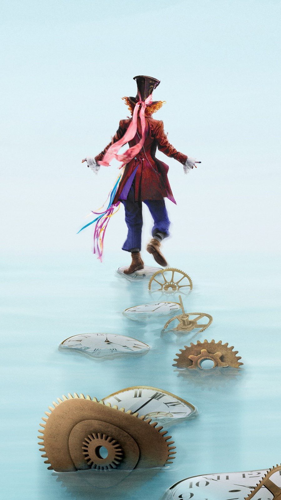 900x1600  Скачать обои «Разноцветный череп в шляпе-федоре» | Обои.com