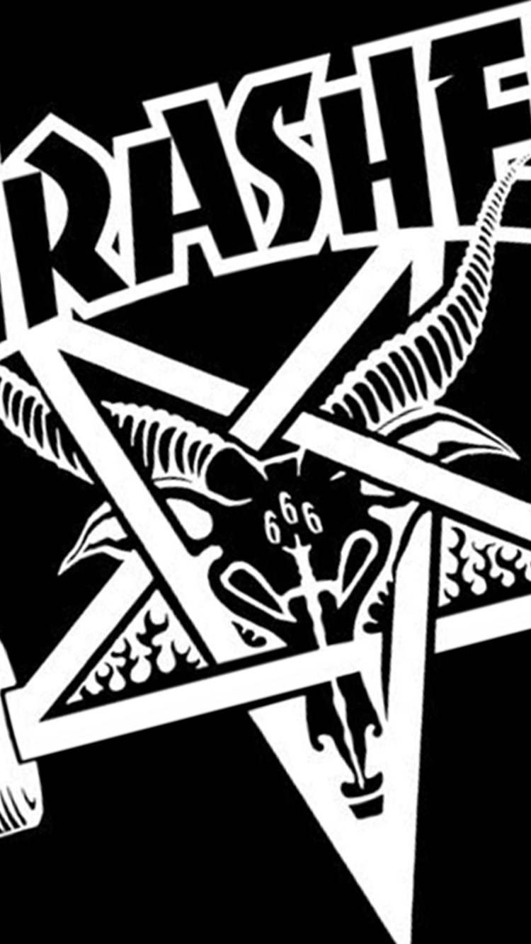 750x1334  Скачать обои с логотипом журнала Thrasher Skateboard Magazine | Обои.com