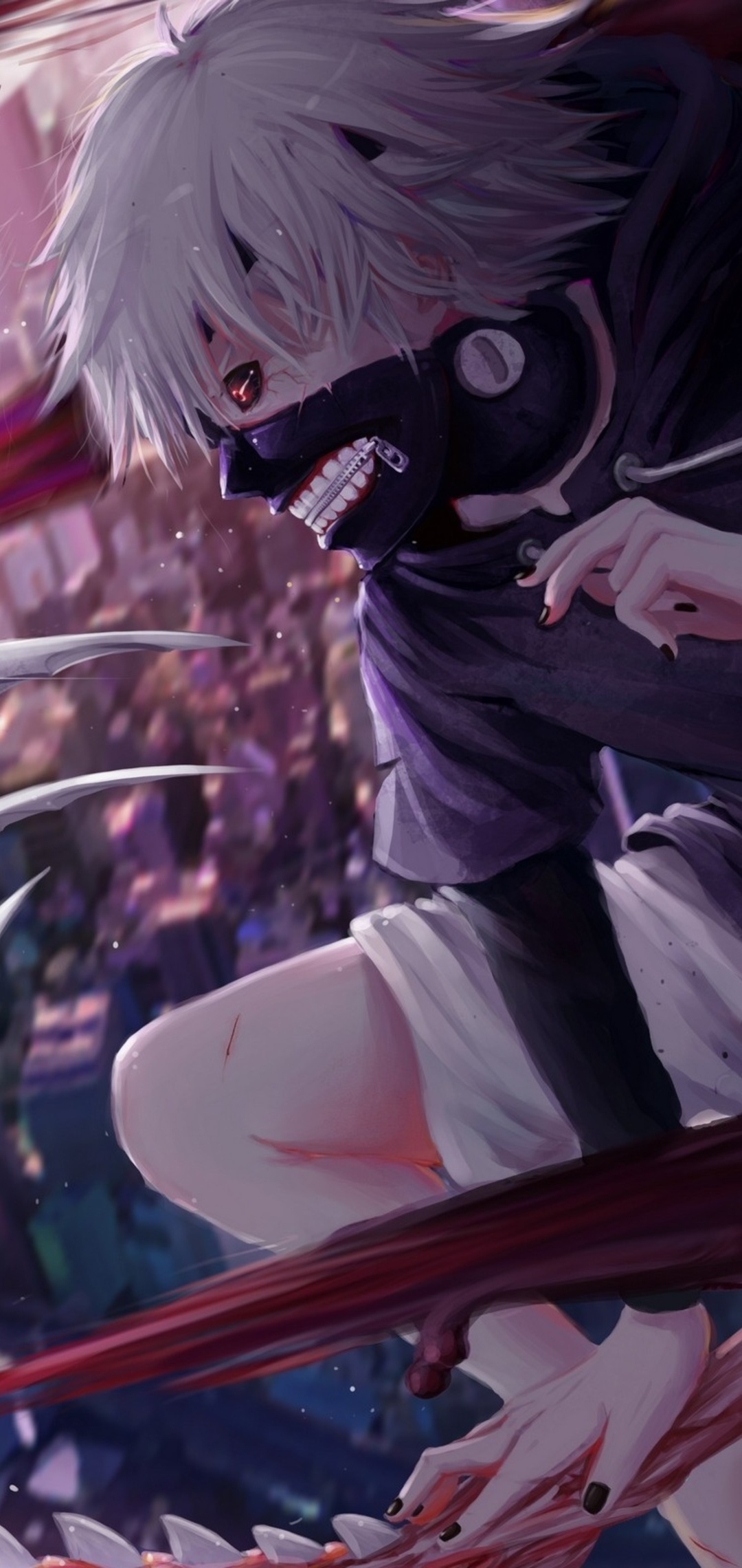 1080x2280  Скачать обои Эстетический Токийский Гуль | МобКубок