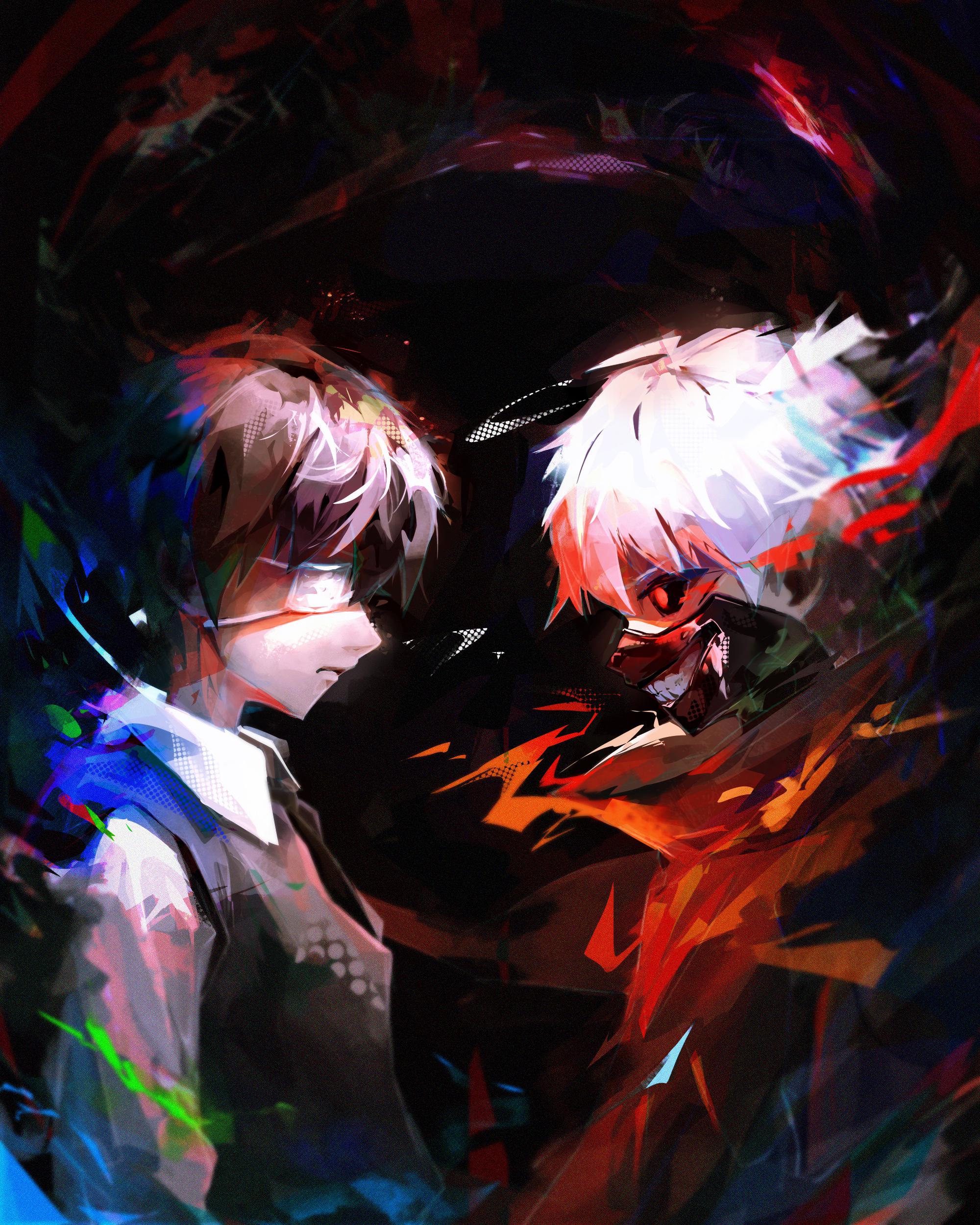 Как установить Tokyo ghoul art обои на ваш телефон 