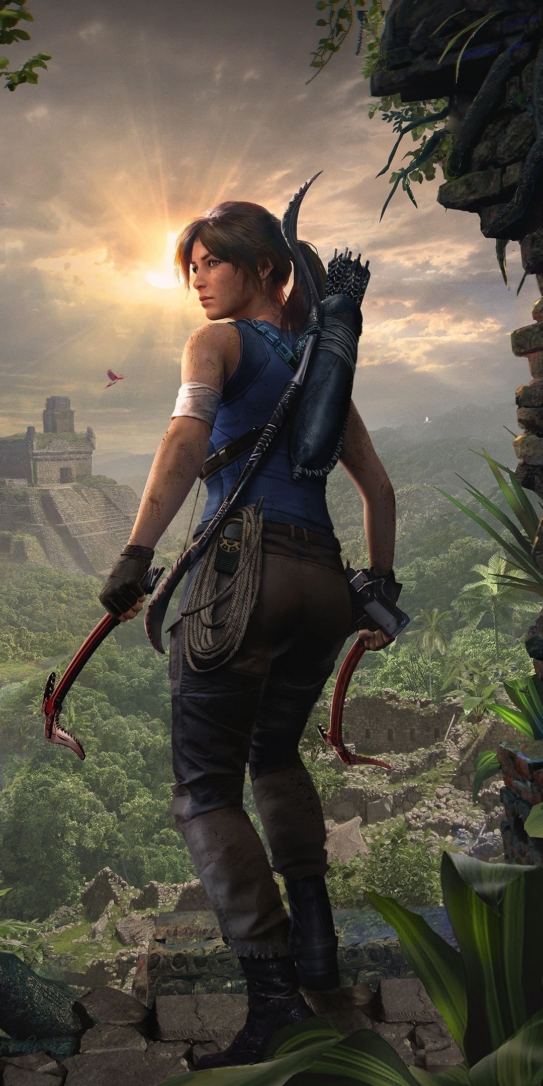1080x2160  Обои из игры Tomb Raider - Обои Пещера