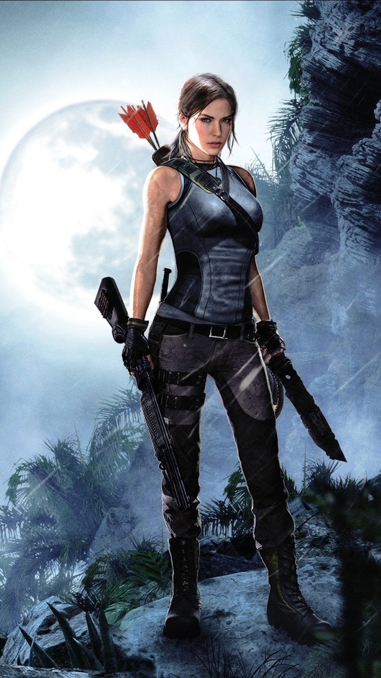 750x1334  Обои для рабочего стола: Фан-арт Tomb Raider Reborn 1242x2208