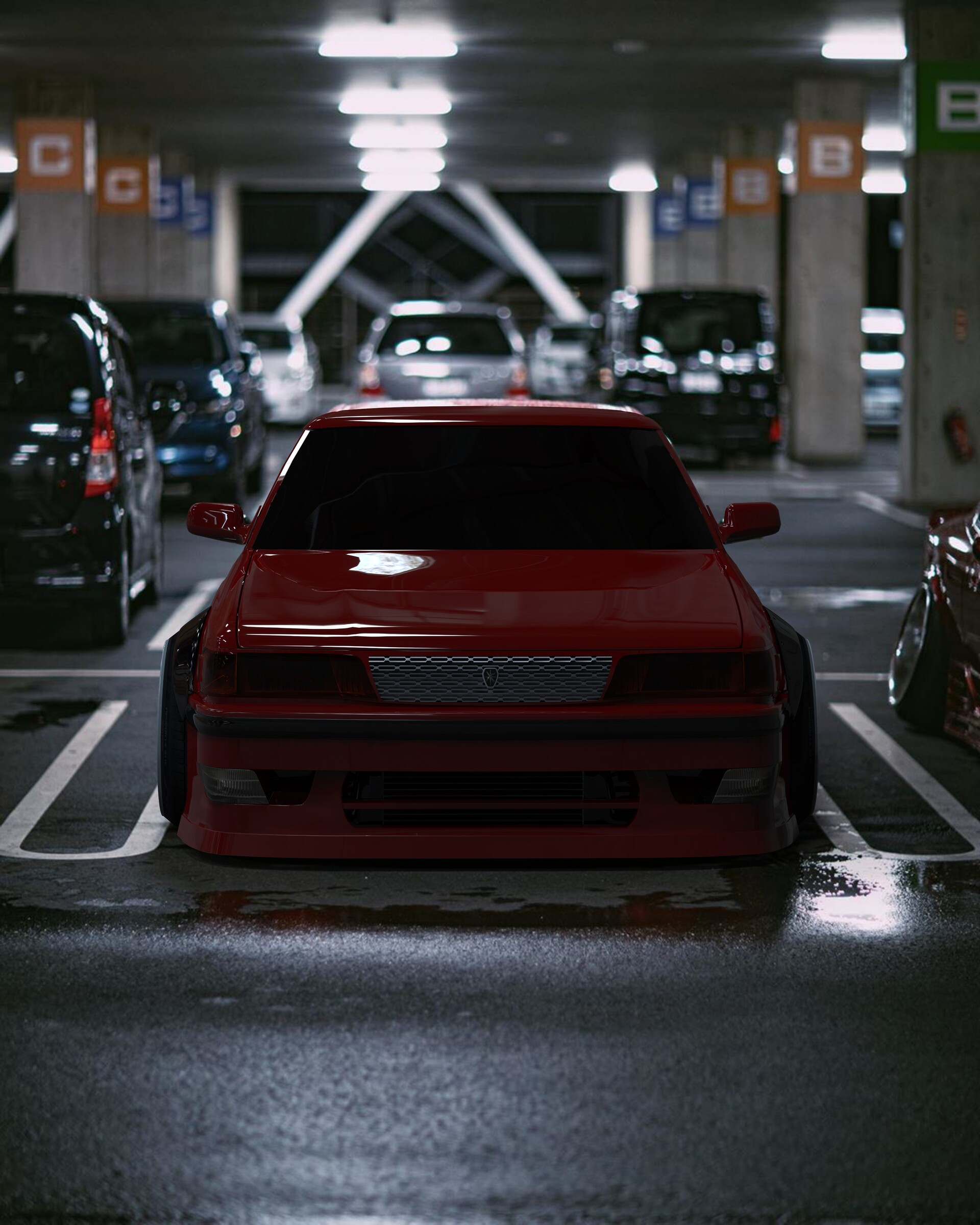 1920x2400  ArtStation - Toyota Chaser X80