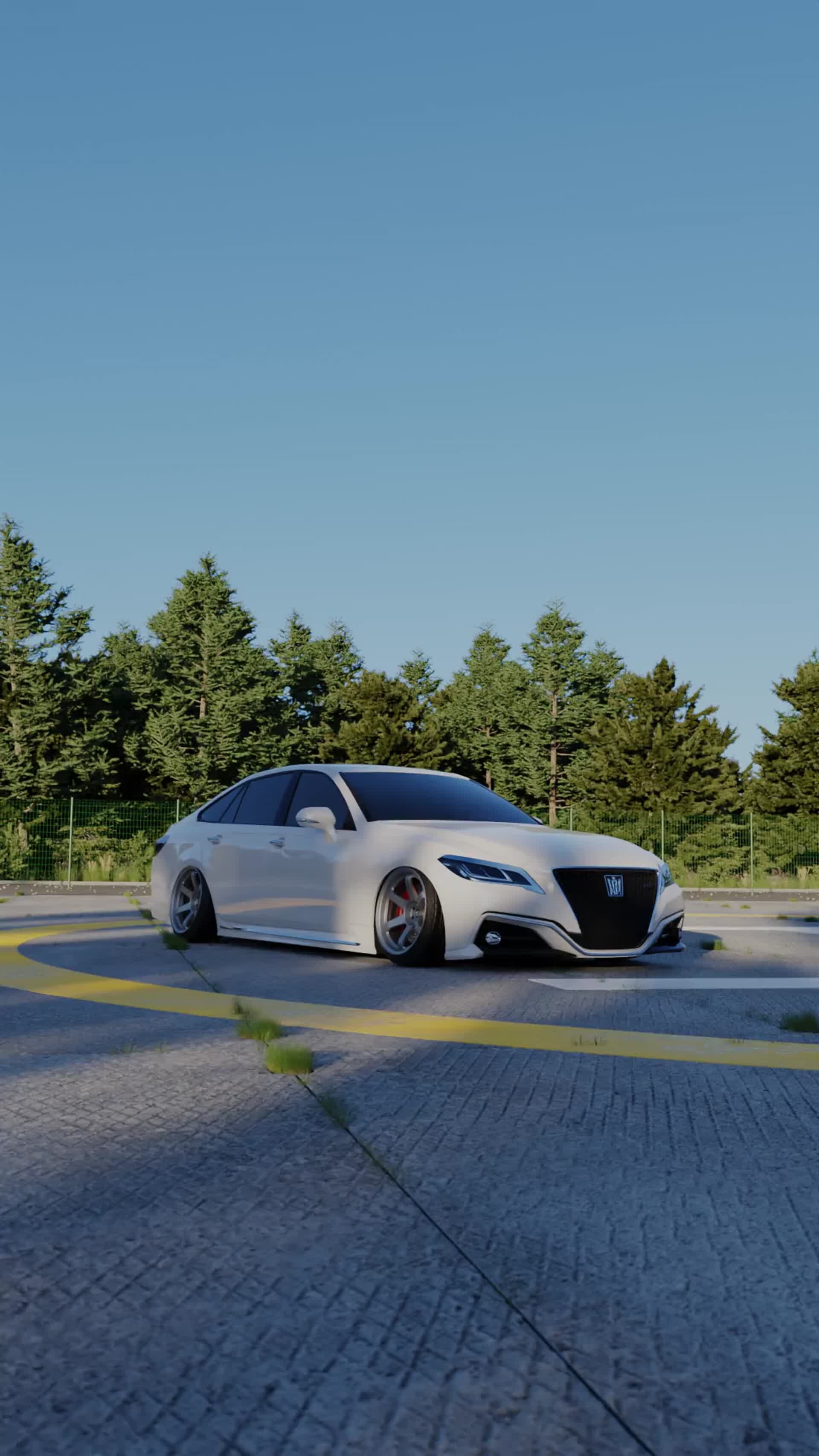 1920x3414  ArtStation - TOYOTA STANCE CROWN S220