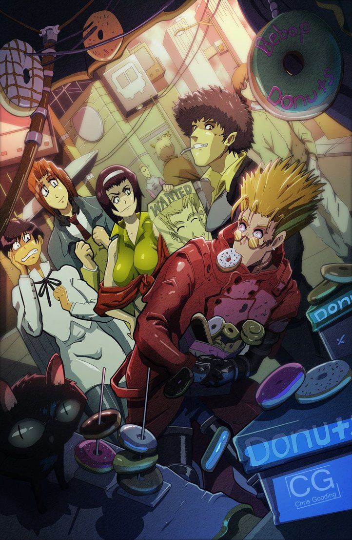 722x1106  Тригун Бибоп, автор https://www.deviantart.com/chris-gooding на @DeviantArt | Аниме ковбой бибоп, Ковбой бибоп, Аниме