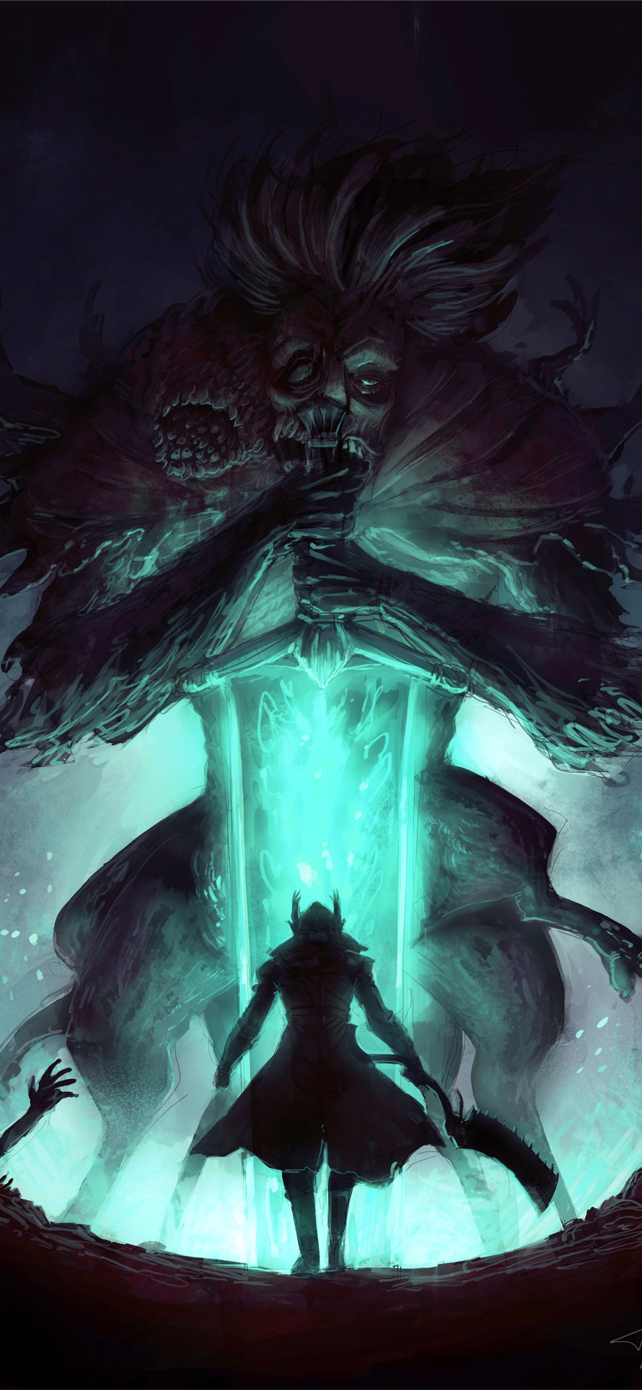 1284x2778  Bloodborne iPhone Обои — Обои Пещера