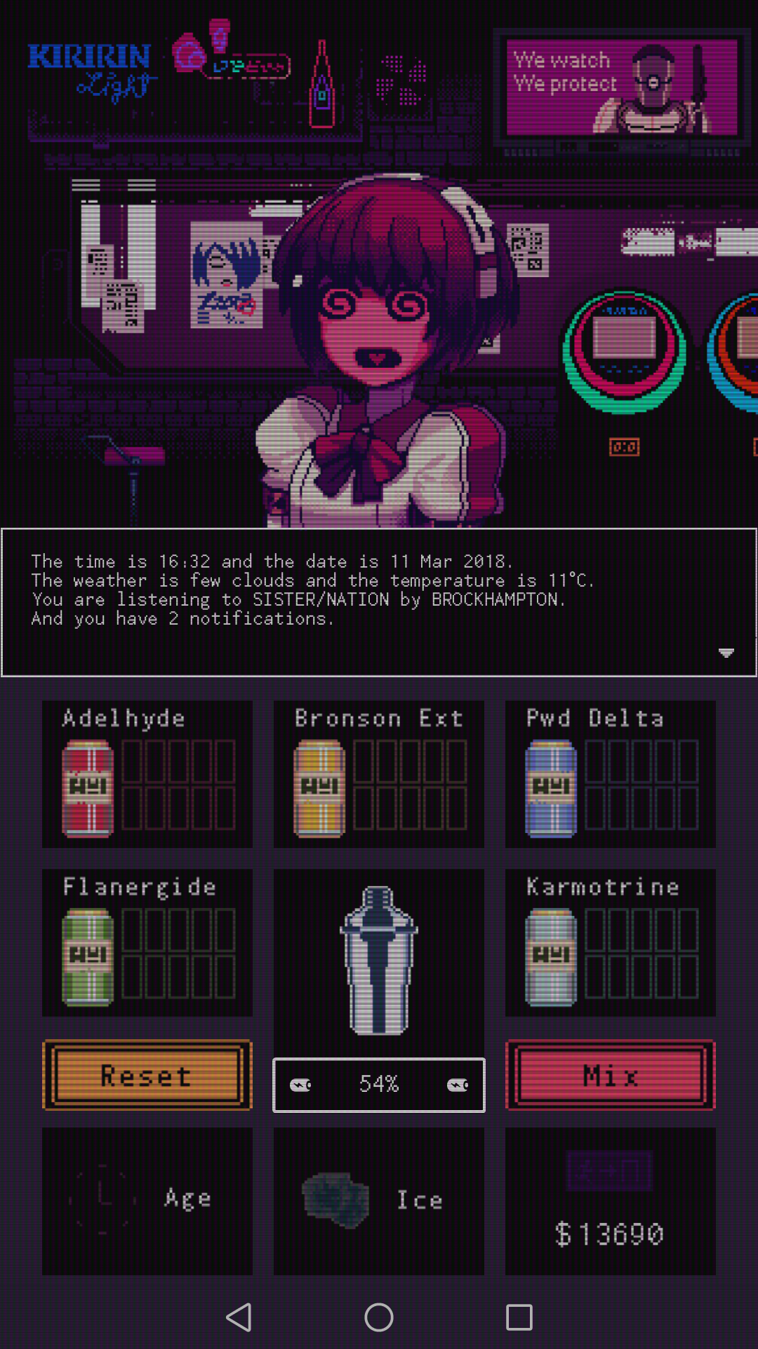 1080x1920  Обои Va-11 Hall-A — Обои Пещера