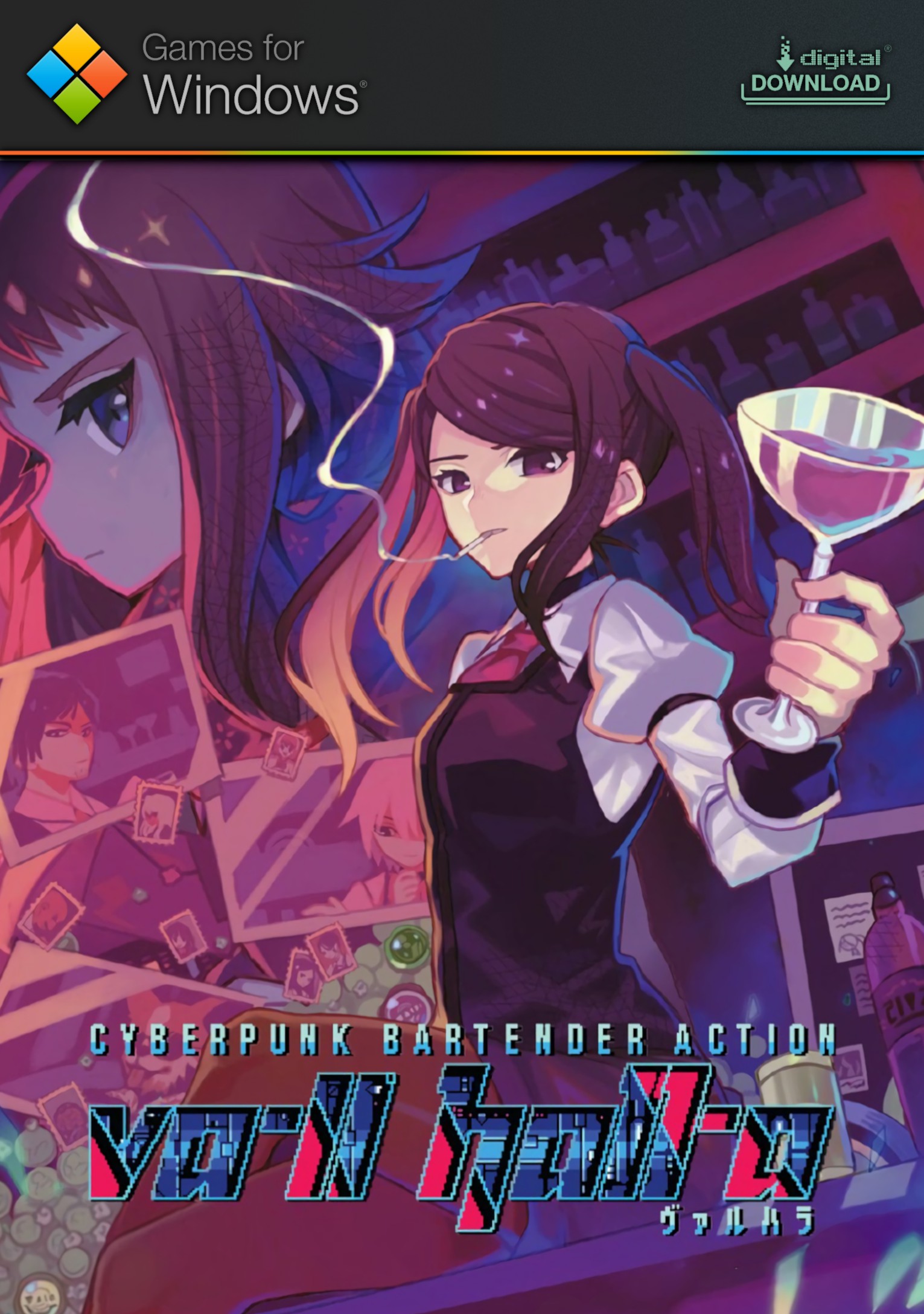 1531x2175  VA-11 Hall-A: Изображения действий бармена в стиле киберпанк - База данных LaunchBox Games