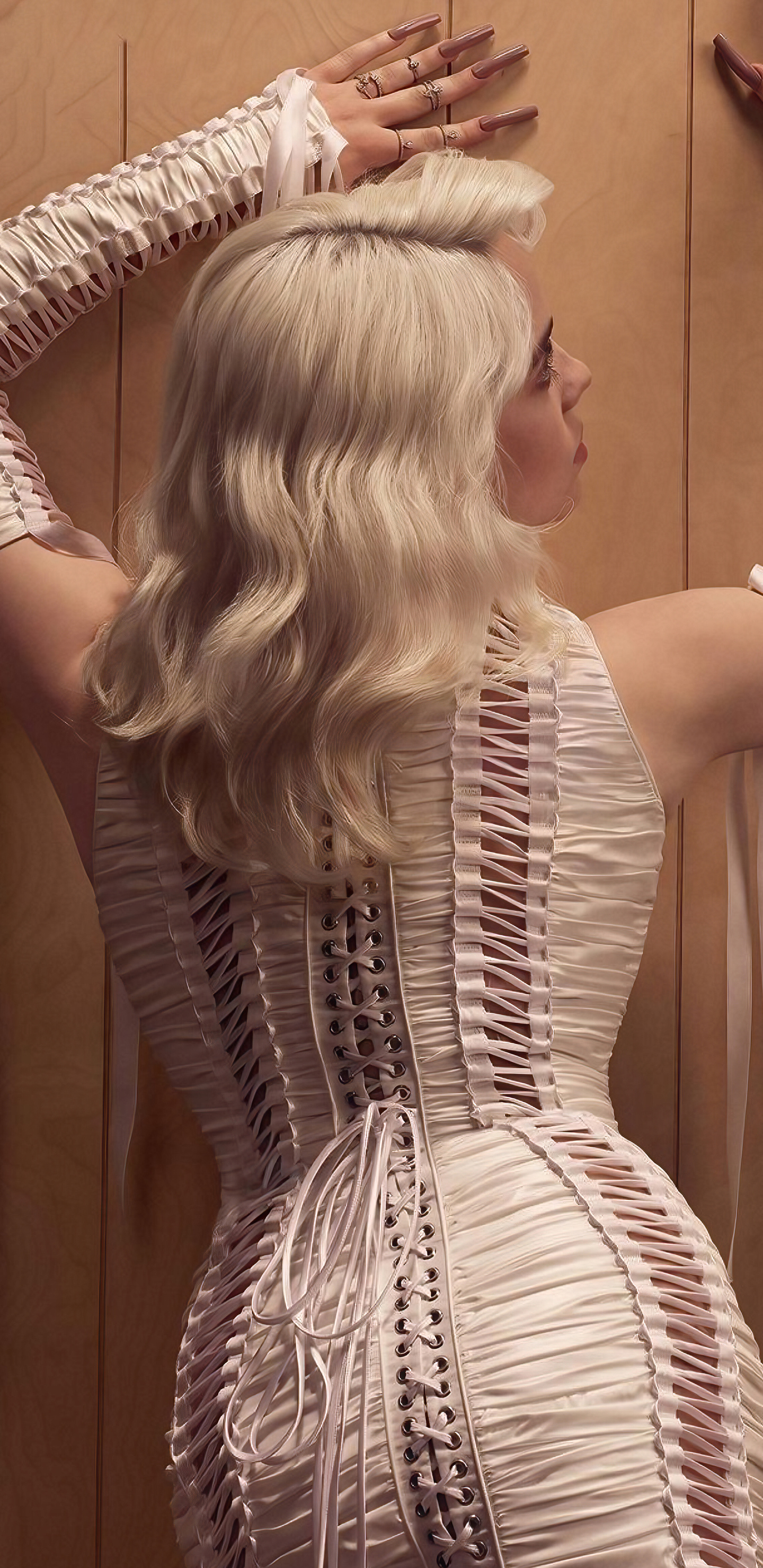 1440x2960  Обои Billie Eilish Vogue UK 4k Samsung Galaxy Note 9,8, S9,S8,S8+ QHD 4k, изображения, фоны, фото и картинки 1440x2960