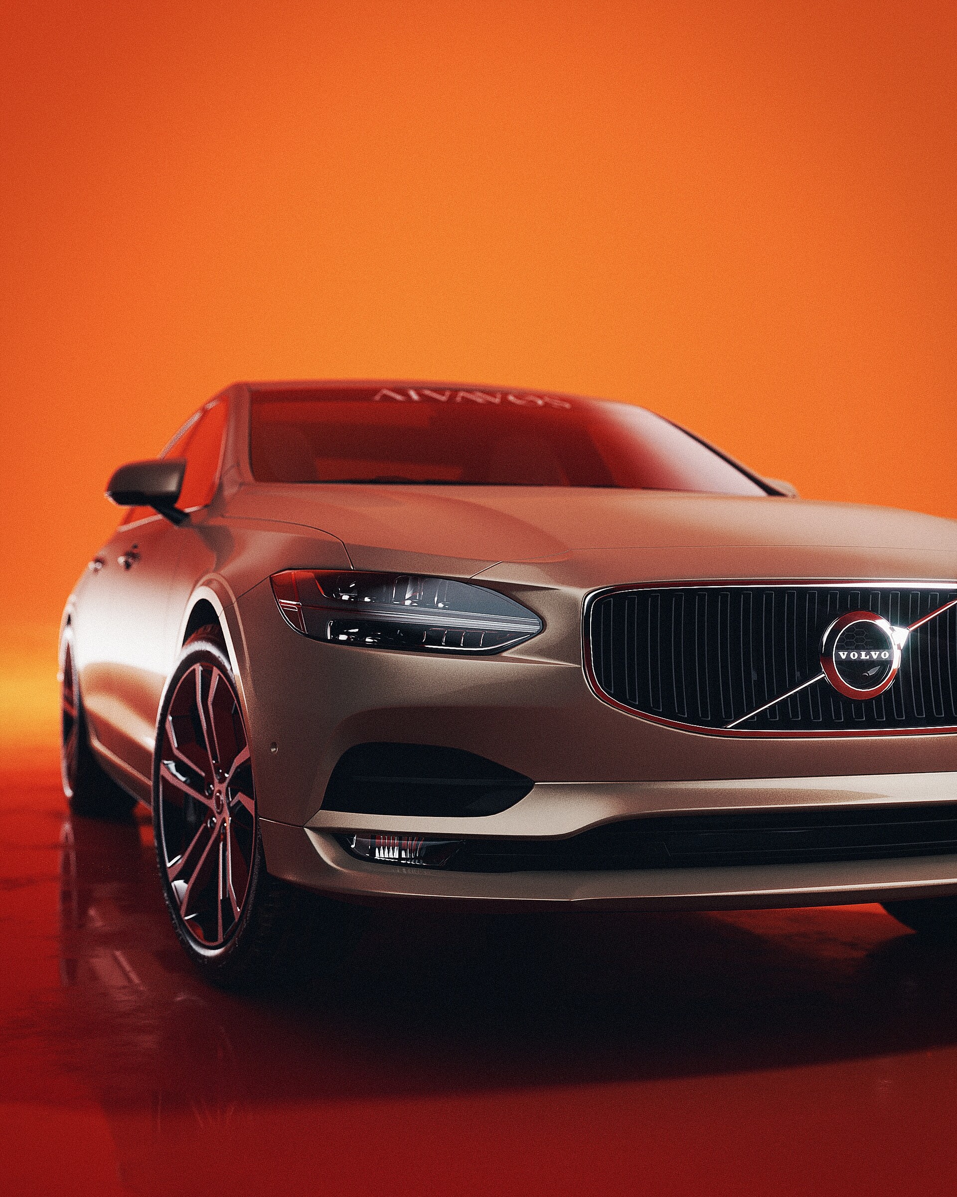 1920x2400  ArtStation - Volvo S90 - Полная компьютерная графика