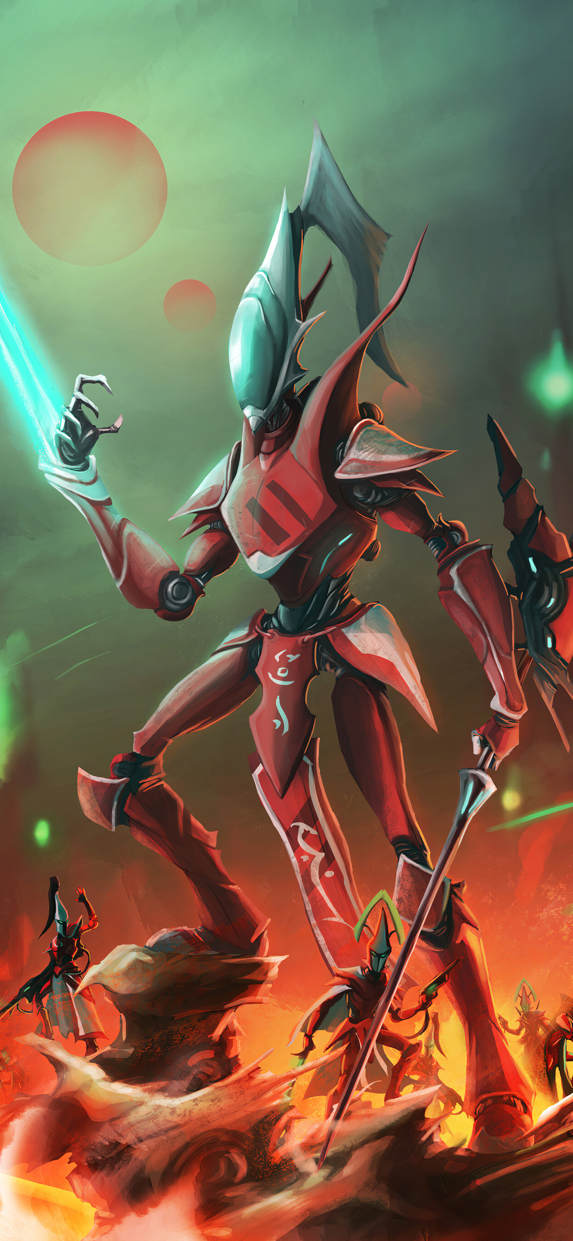 1125x2436  Скачать Warhammer 40k Eldar обои Bhmpics