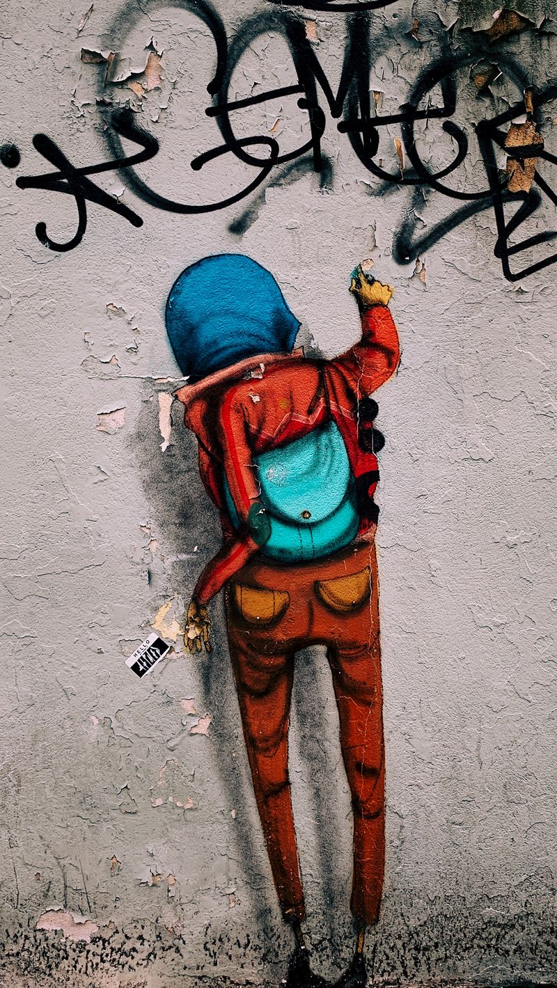 800x1420  Скачать 800x1420 граффити, стена, стрит-арт, арт обои, картинки iphone se/5s/5c/5 for parallax