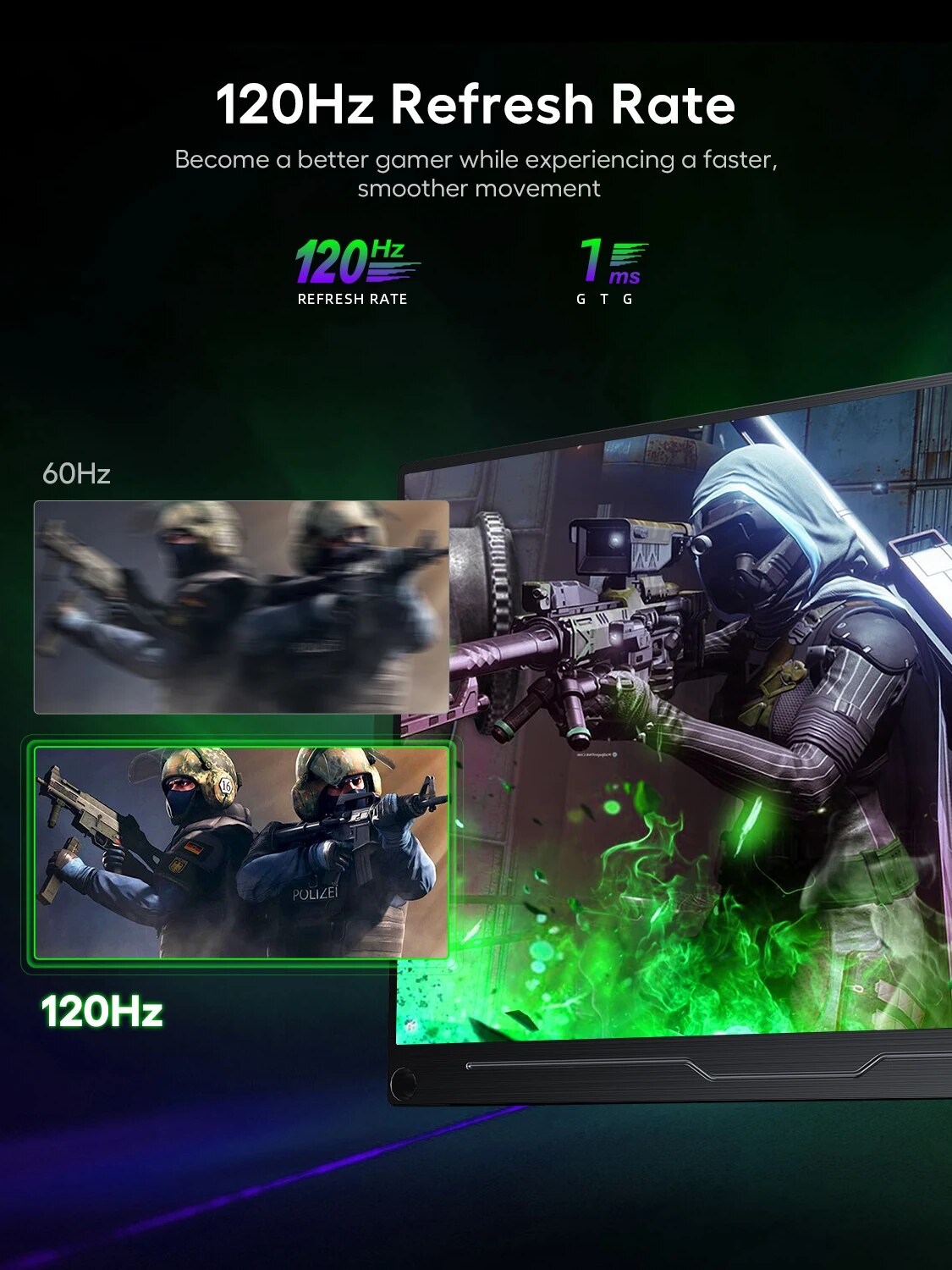 1125x1500  EVICIV 18,5 \"120 Гц портативный игровой монитор 1080P FPS/RTS HDR второй  дисплей со складным магнитным кронштейном HDMI для ноутбука Xbox |  AliExpress