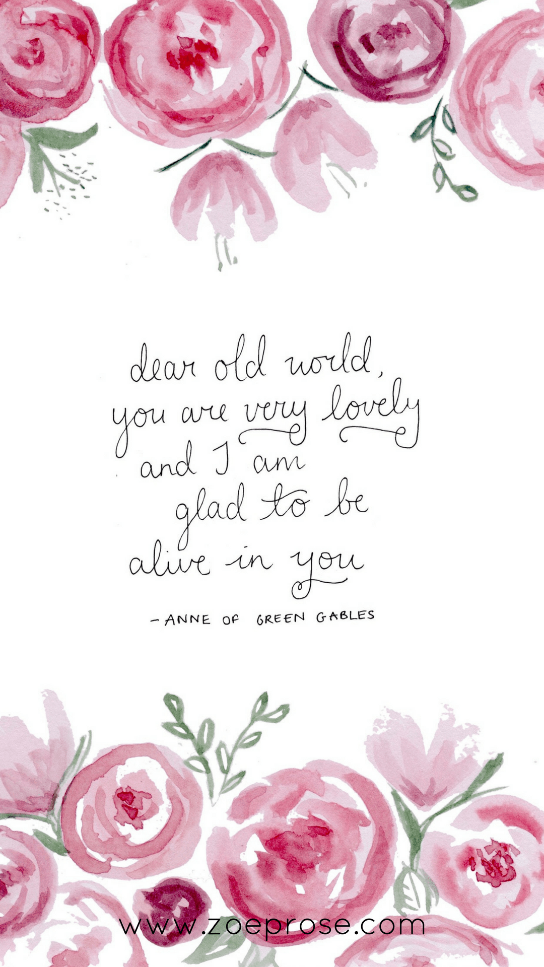 1080x1920  Zoeprose- Anne-lockscreen-free-spring-wallpapers