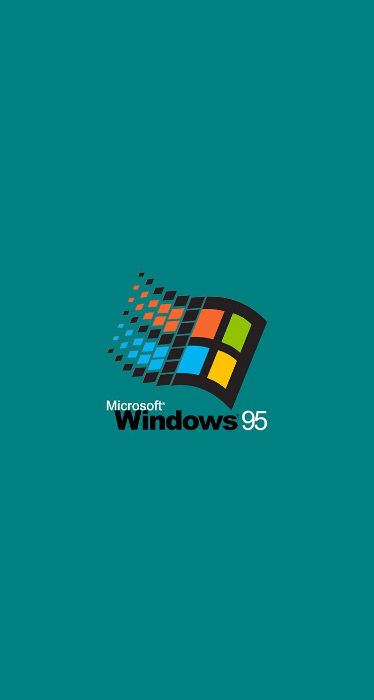744x1392  ретро #windows #95 #wallpaper #geeky #teal #original | Ретро обои, Windows 95, Обои для Windows