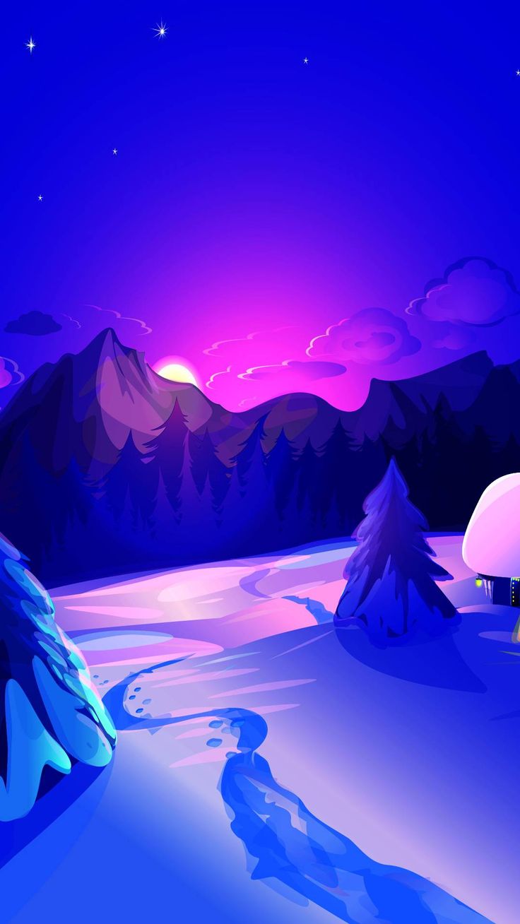 Winter art обои на телефон