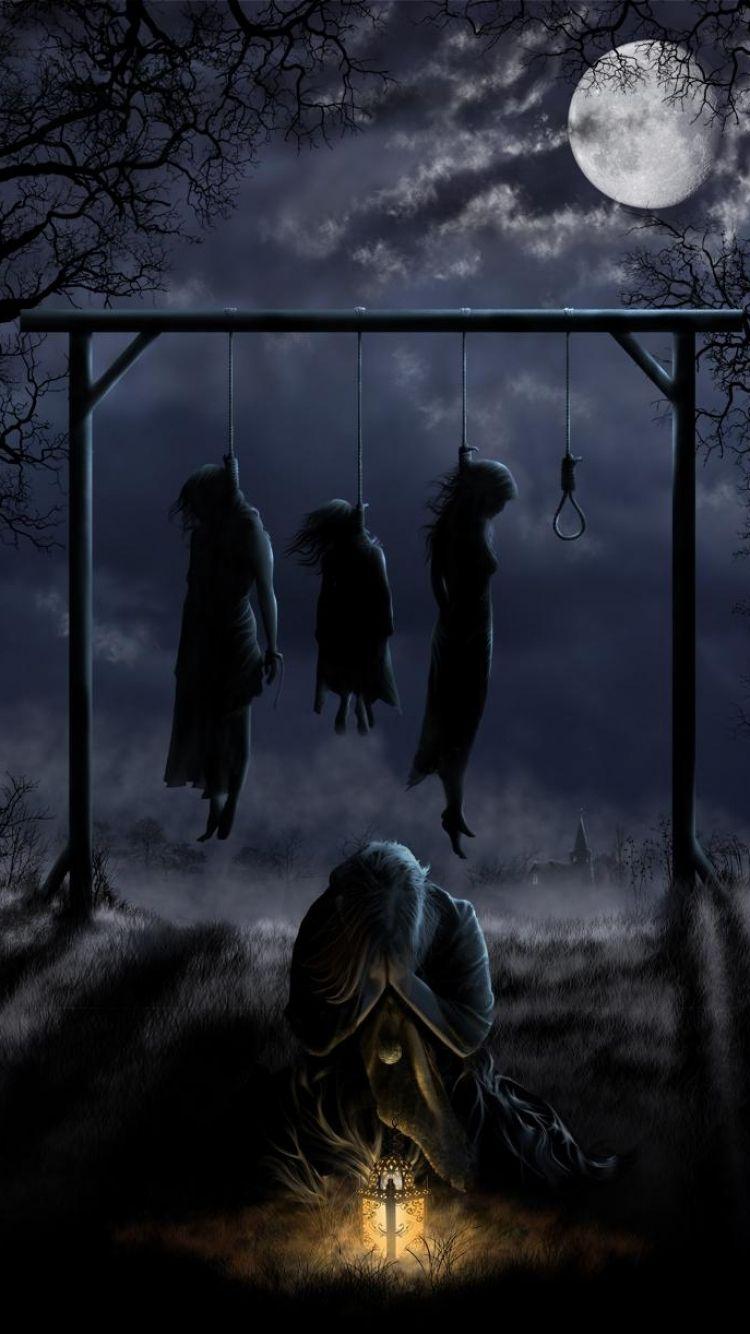 750x1334  Обои для телефона Ведьма - Пещера обоев