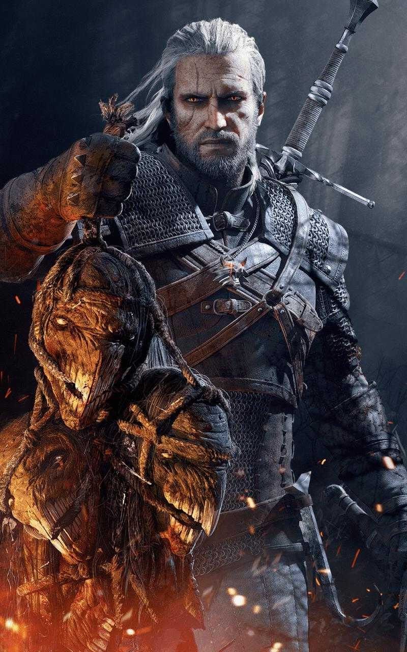 800x1280  Скачать лучший фон для The Witcher 3 | Обои.com