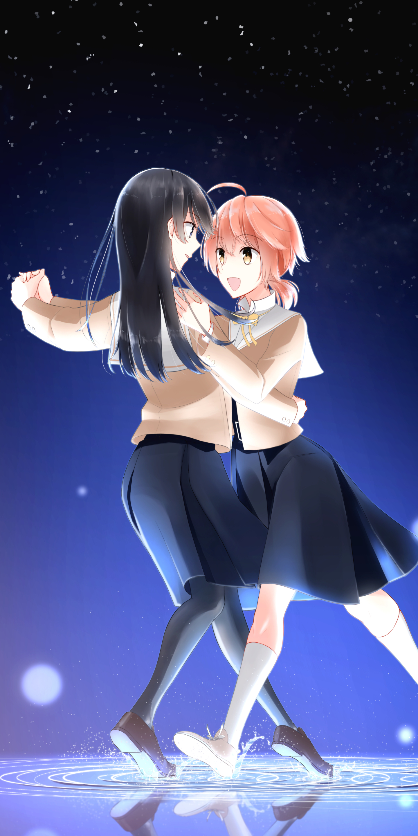 1440x2880  Картинка на телефон: Аниме, Bloom Into You, Yuu Koito, Touko Nanami, 1420716 Скачать картинку бесплатно.