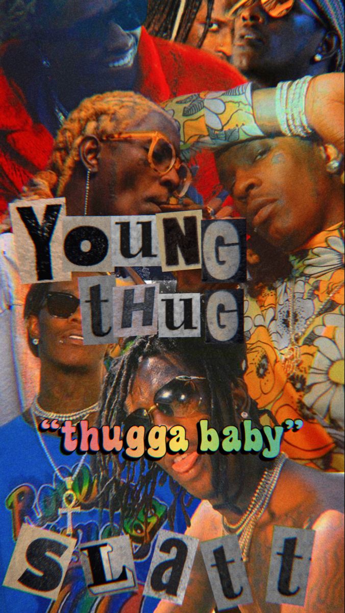 676x1200  Плакат Young Thug «Тающая слизь» — определение | Художественные постеры, Thug life, Рэперы
