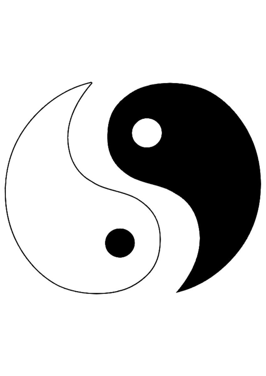 848x1200  Лисы Инь и Янь арт - 73 фото