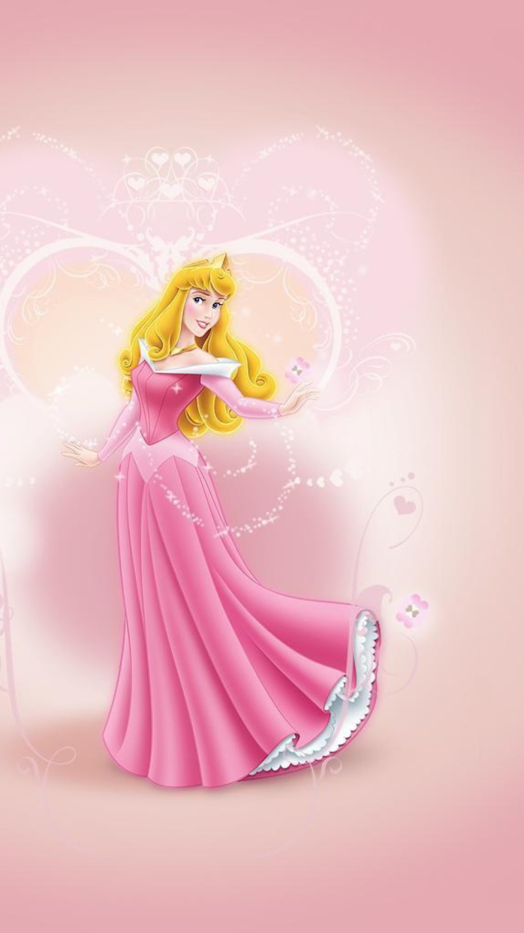 750x1334  Обои Princess Aurora Disney на телефон iPhone 7