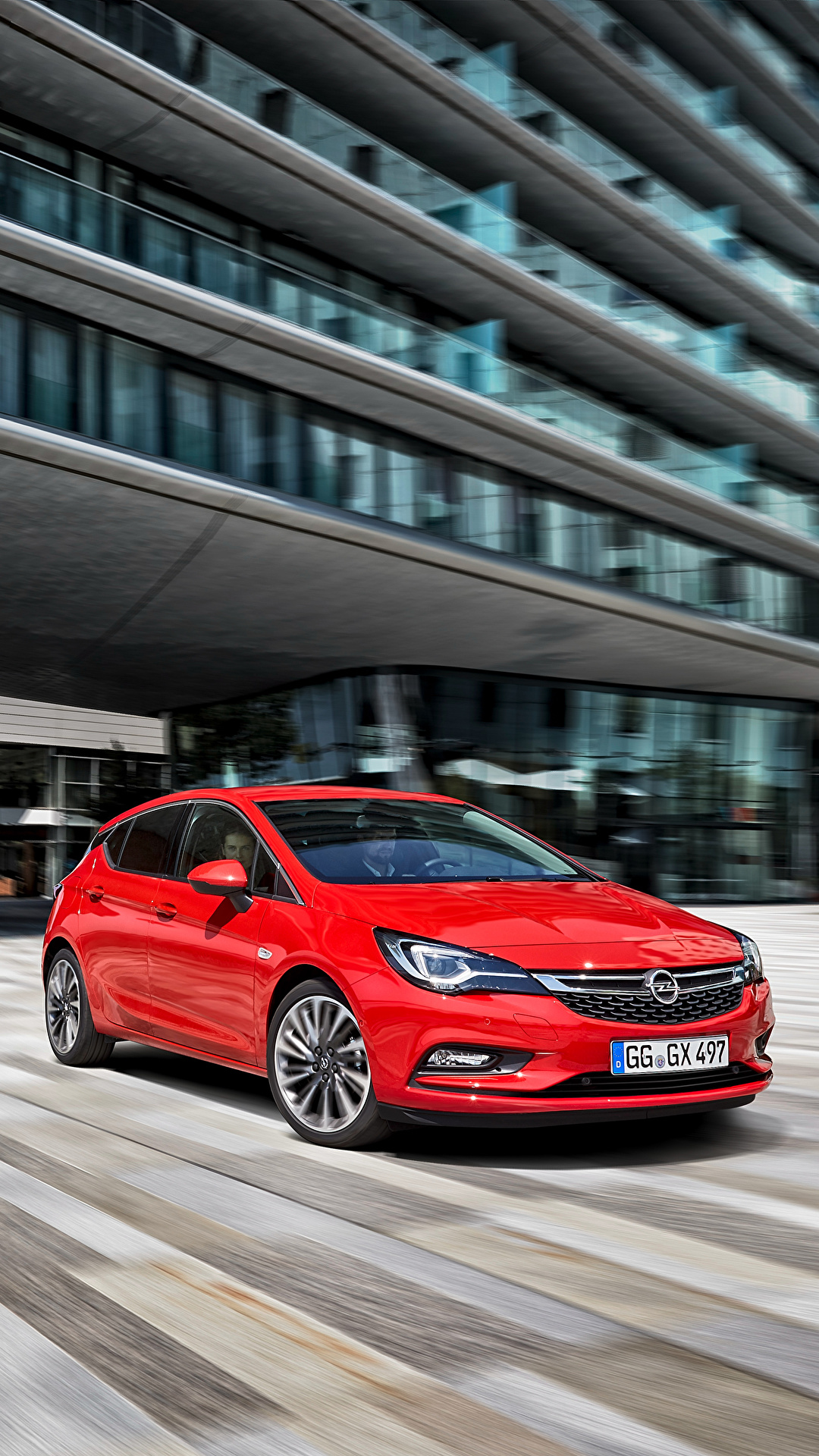 1080x1920  Фотографии Опель 2015 Astra K красных авто 1080x1920