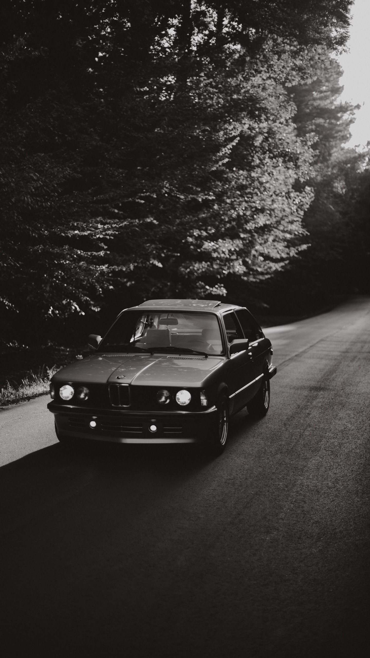 1440x2560  Обои на телефон bmw, автомобиль, чб, дорога - скачать бесплатно в высоком  качестве из категории \"Машины\"