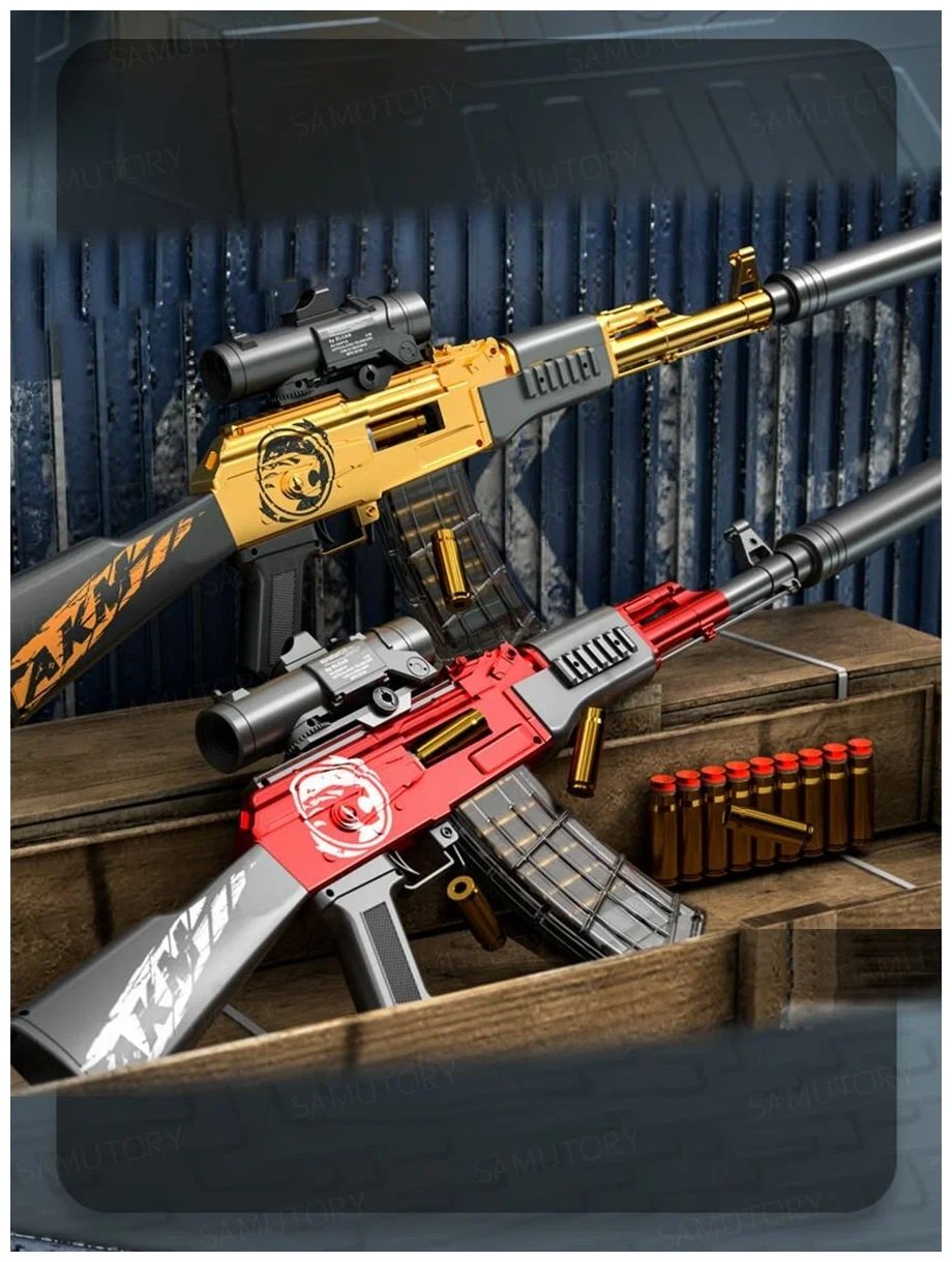 920x1220  Игрушечный автомат Калашникова RASULEV AK47 Красный - купить в Москве, цены  на Мегамаркет