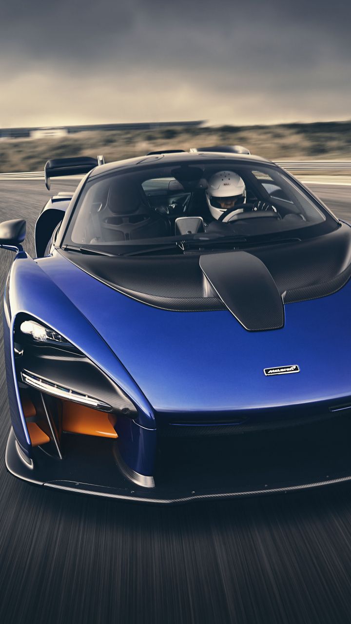 720x1280  McLaren Senna, Yanos blue, on-road, 720x1280 wallpaper | Maclaren cars, Car  wallpapers, Luxury cars