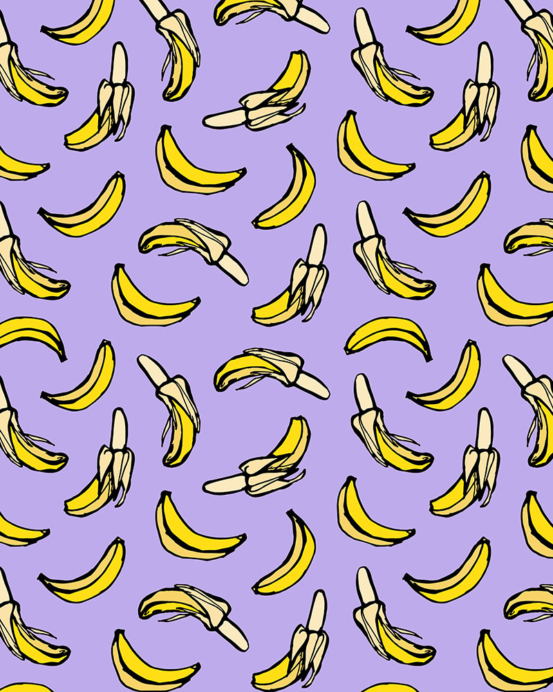 800x1000  Banana On A Blue Background - Обои 800x1000 - teahub.io 