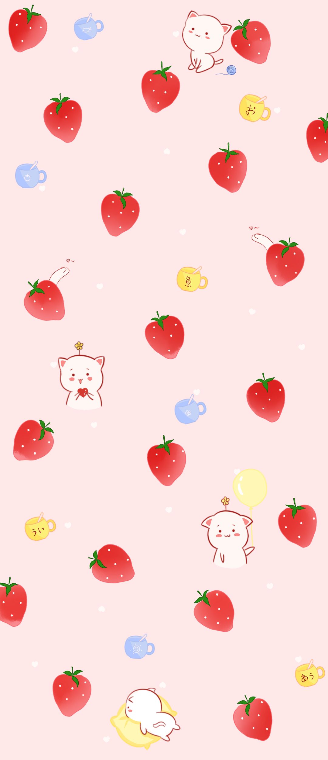 1080x2500 Strawberry Wallpaper HD for for Android Скачать APK