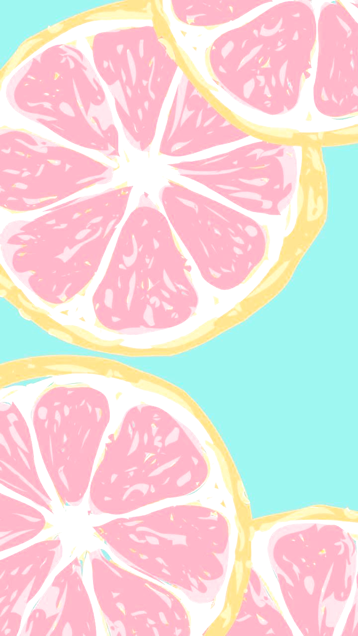 720x1280  Farbe \ u0026 Muster Inspiration Grapefruit - pattern + illustration #amp #Farbe # Grapefruit #Illustration #Inspiration # в 2020 году | Летние обои для телефона Летние обои Фоны для рабочего стола для телефона
