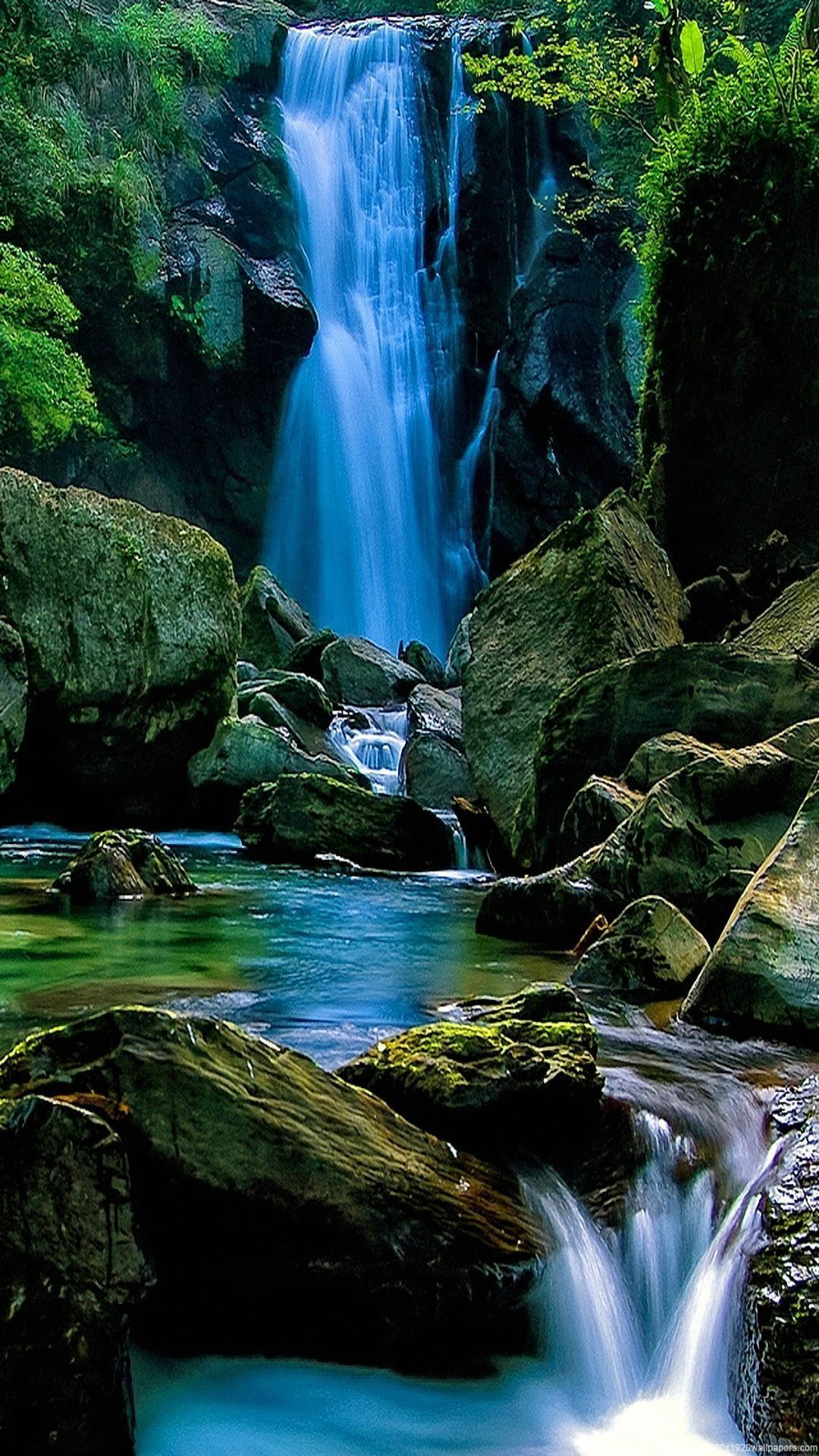 1080x1920 HD телефон обои природа Водопад Природные водопады Обои с водопад...