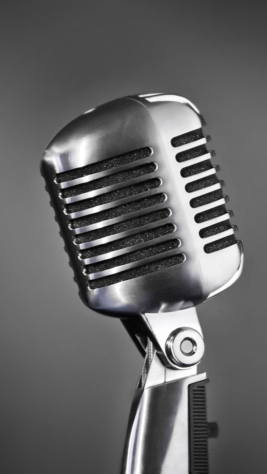 1080x1920  Images mic Серебристый цвет Крупным планом Серый фон 1080x1920