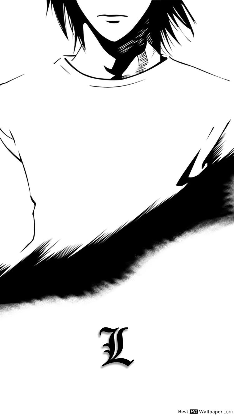 750x1334   Тетрадь смерти L HD обои скачать