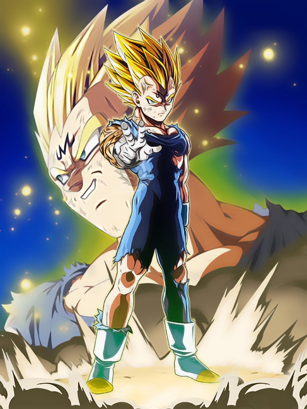1024x1365  Majin Vegeta Wallpaper 4k