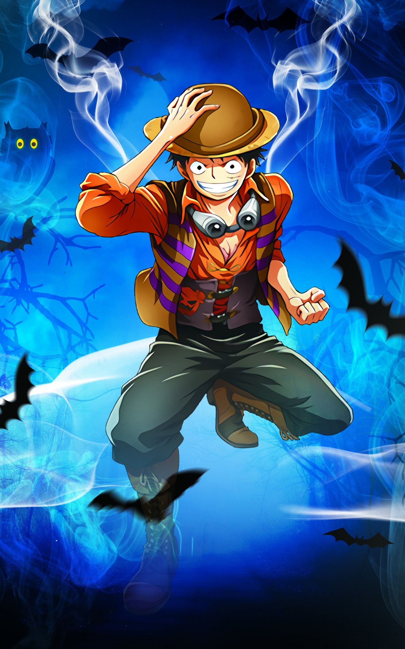 1600x2560  Luffy Straw Hat Pirates One Piece Улыбка - Monkey D Luffy 3d - 1600x2560 обои - teahub.io 