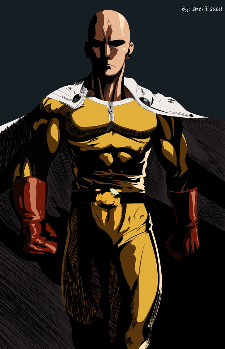 728x1129  HD обои: Saitama обои Saitama из One Punch Man Ванпанчмен | Wallpaper Flare