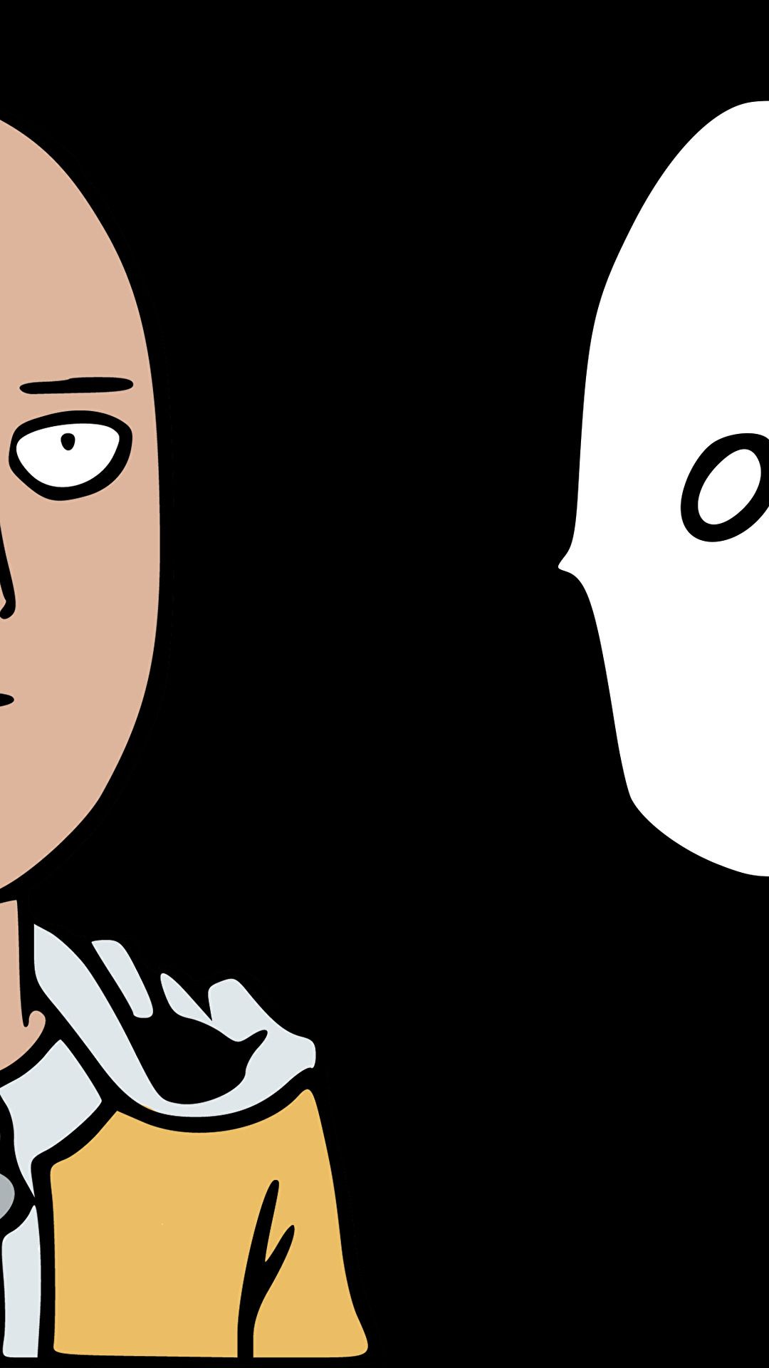 1080x1920   Обои с лицом Саитамы - Обои Пещера