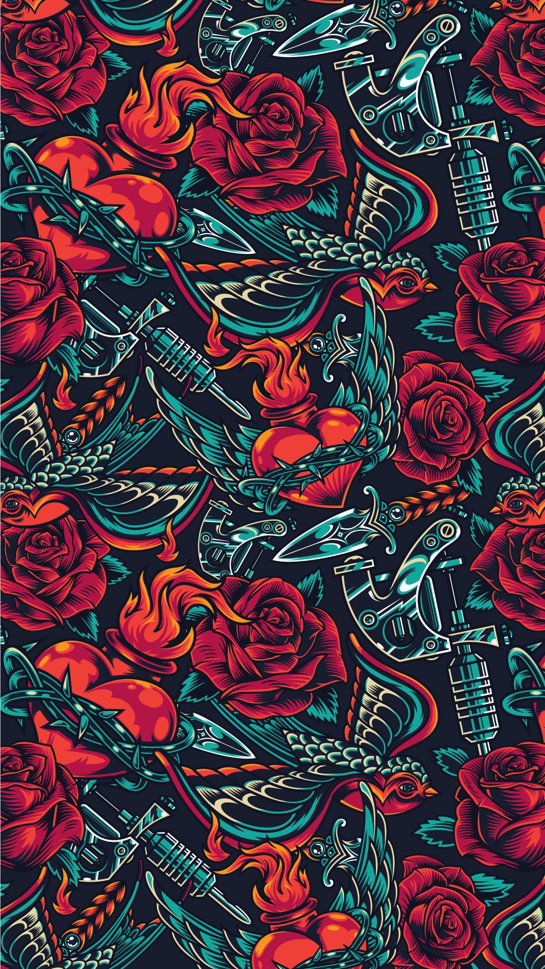 1080x1920   20 \ Day Of The Dead \ Дизайн одежды | Художественные обои iphone 