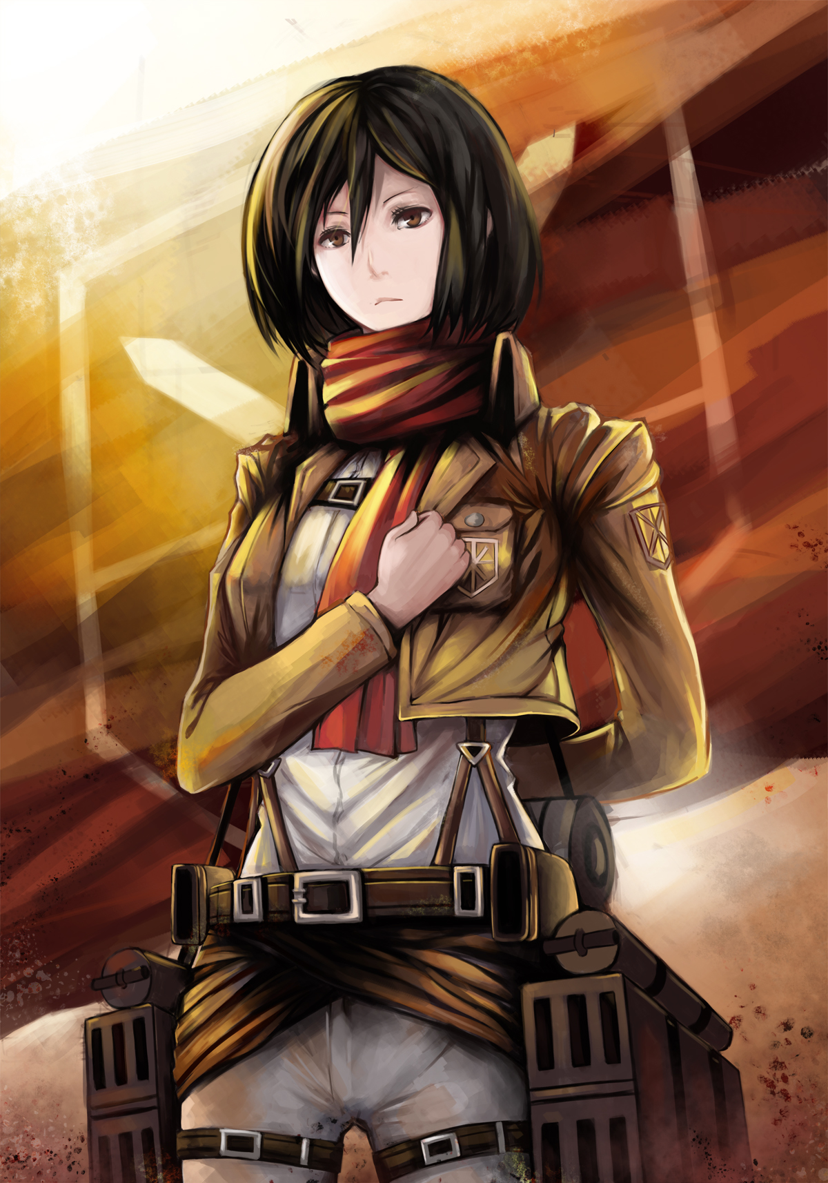 1200x1714 Mikasa Ackerman Shingeki No Kyojin Anime Girls Hd - Mikasa Attack...