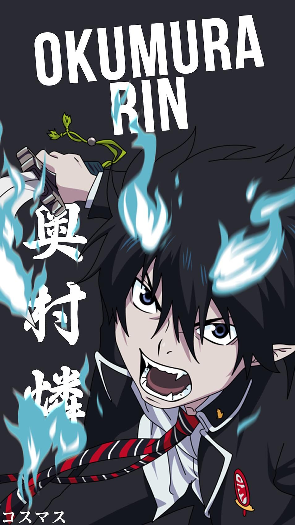 954x1696  Okumura Rin V2 | Синий экзорцист аниме Экзорцист аниме Синий экзорцист рин