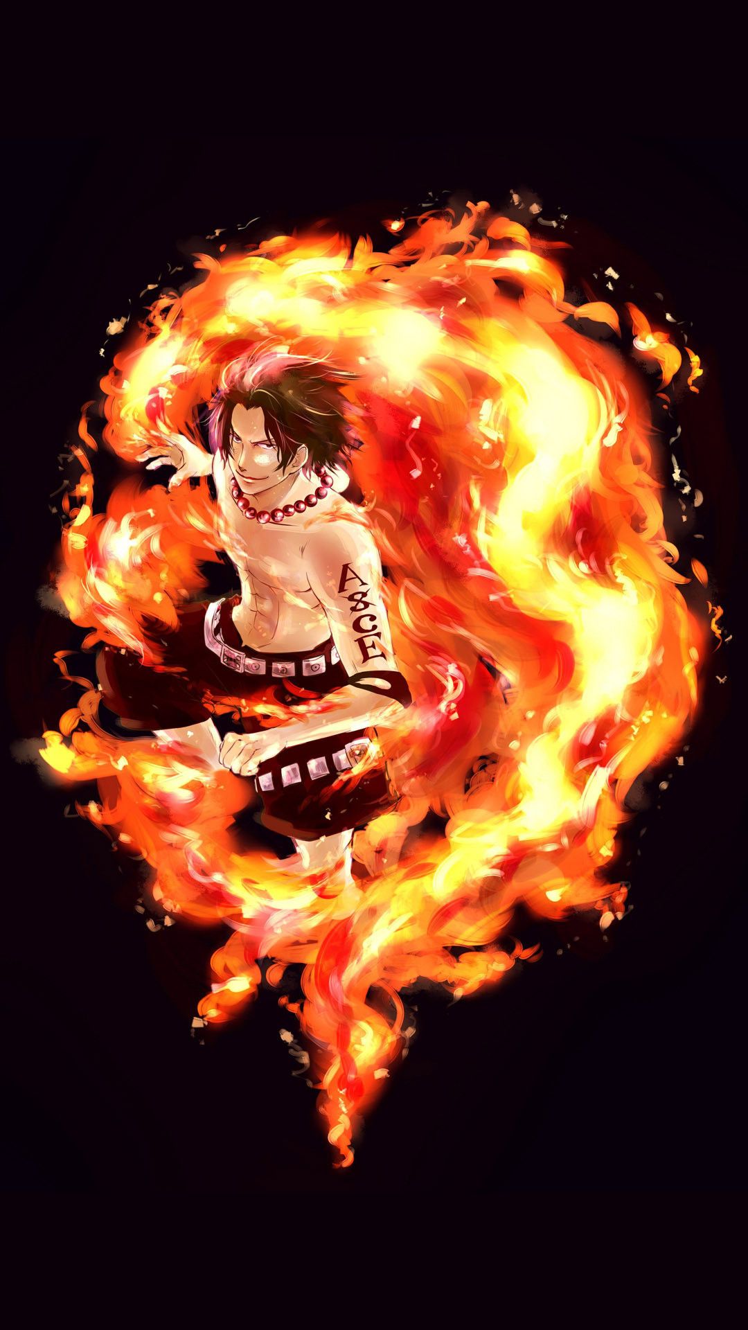 1080x1920  1080x1920 Portgas D. Ace - One Piece Mobile Wallpaper 6600 | One piece anime One piece wallpaper iphone One piece ace 