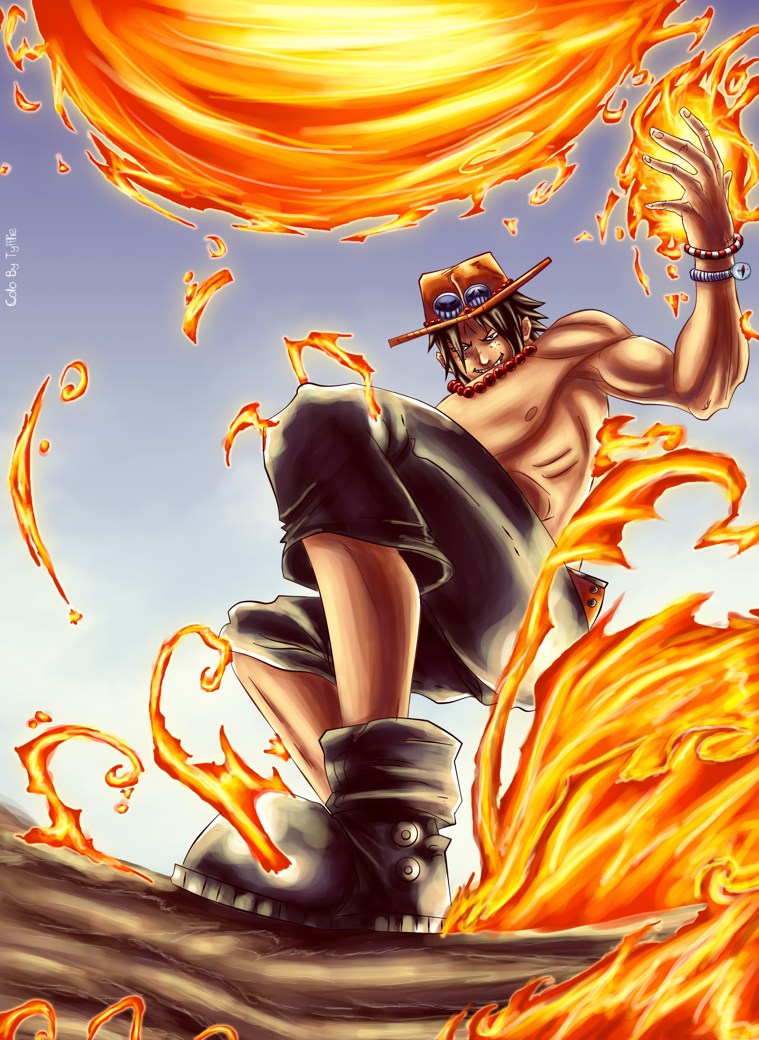 2550x3492  One Piece Ace Portgas D Ace Wallpaper - Ace One Piece Hd - 2550x3492 - Скачать HD обои - WallpaperTip