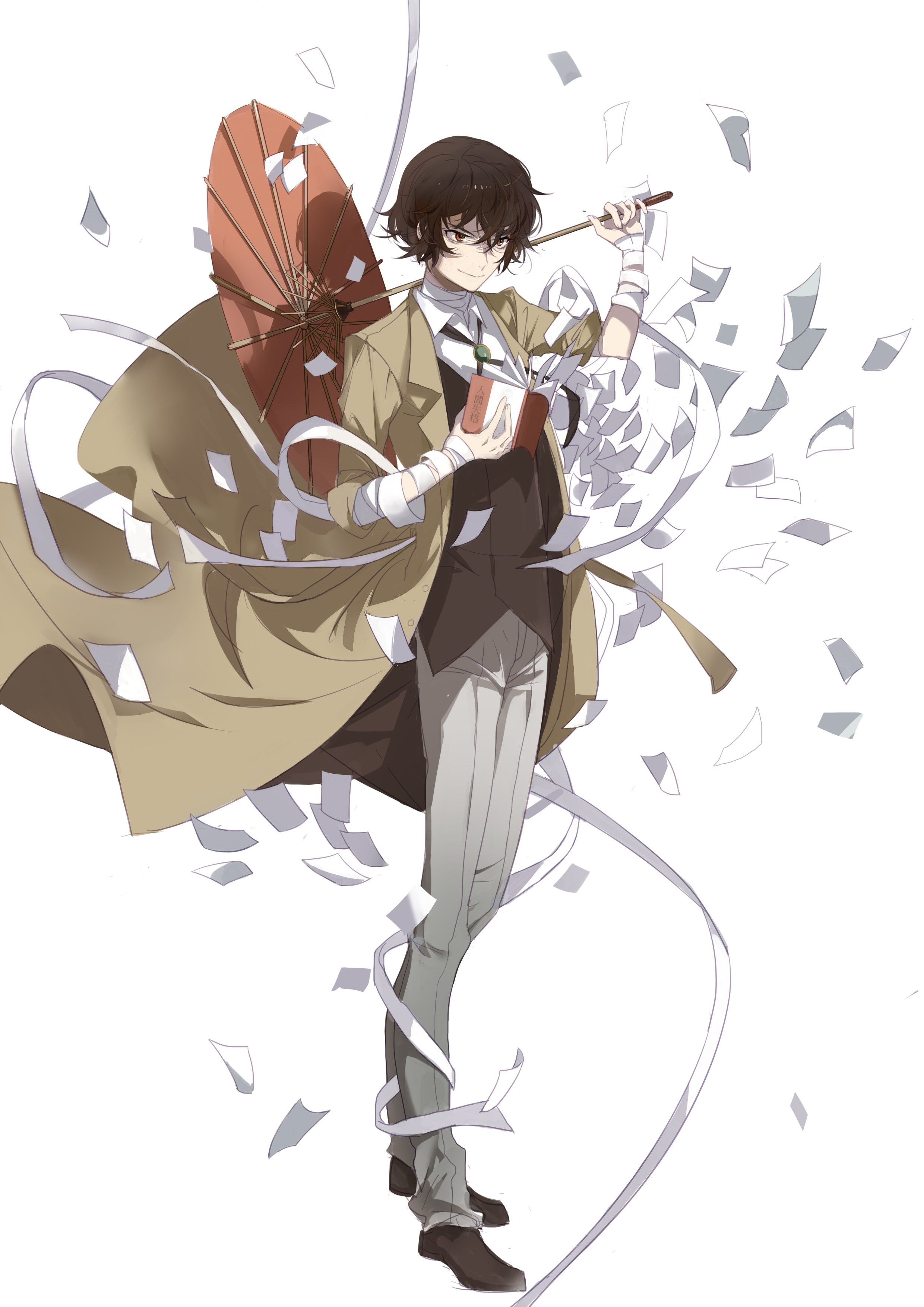 2480x3507 Bungou Stray Dogs Osamu Dazai. IPhone 6 Plus обои 1080 × 1920 - Kawaii Mobile 