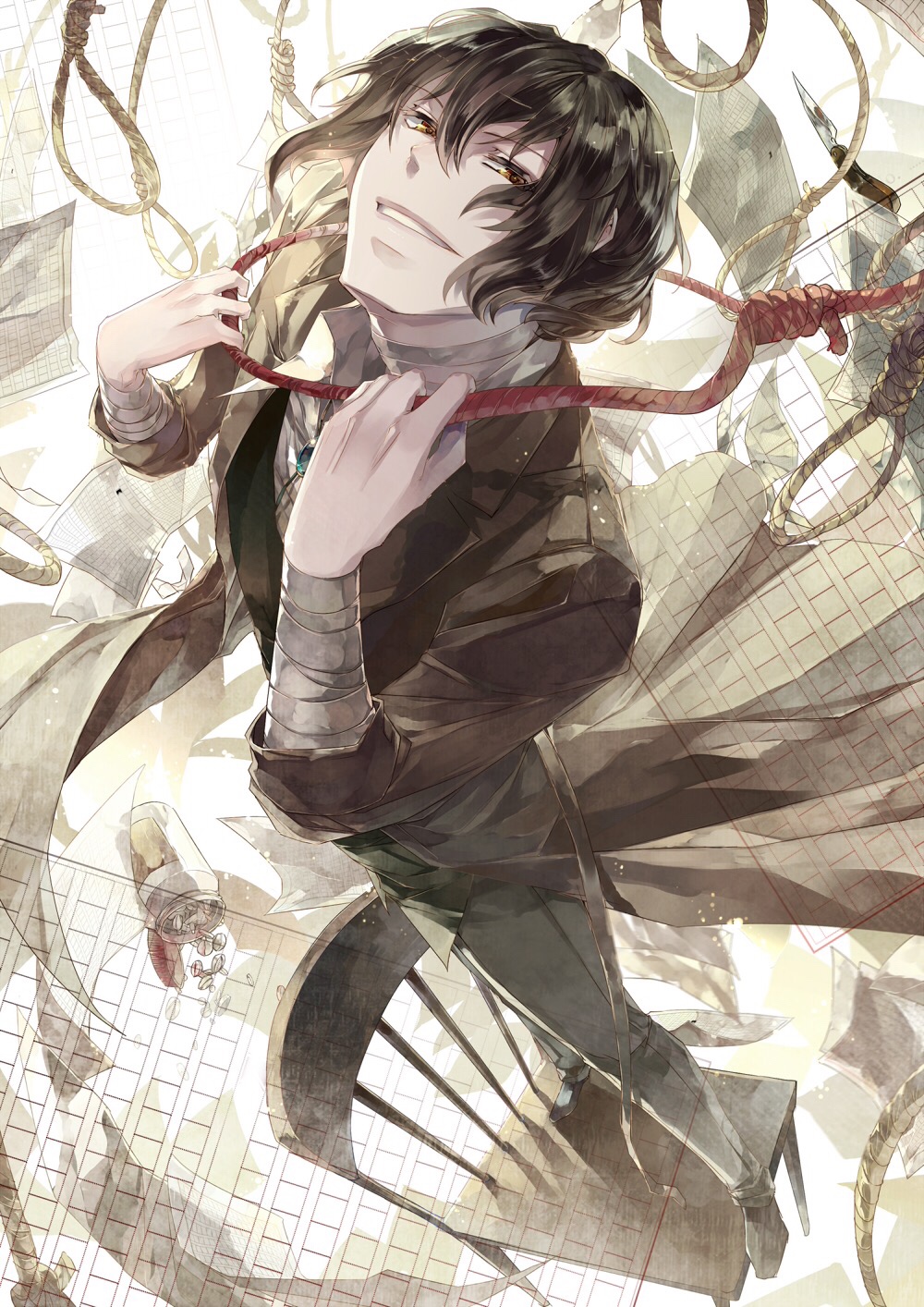 1000x1414 Iphone Bungou Stray Dogs Dazai Wallpaper - Gambarku