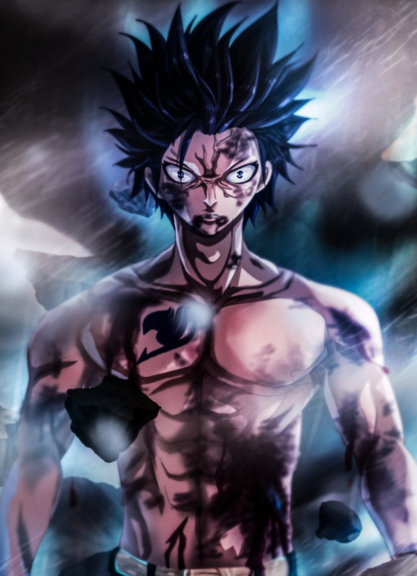 840x1160  Fairy Tail - Grey Fullbuster HD обои скачать
