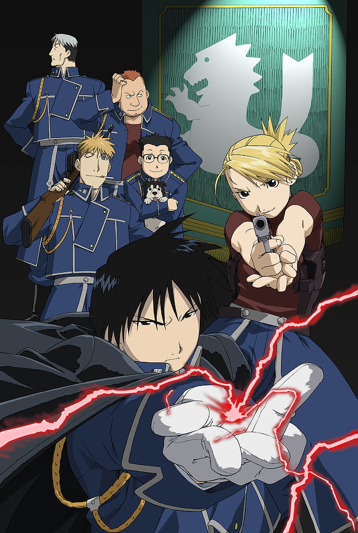 728x1084  HD обои: аниме Стальной алхимик Элрик Эдвард Рой Мустанг | Wallpaper Flare